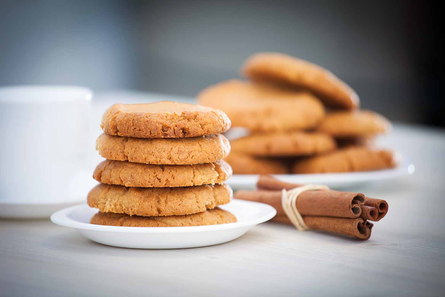 Яблочное печенье на завтрак с арахисовым маслом