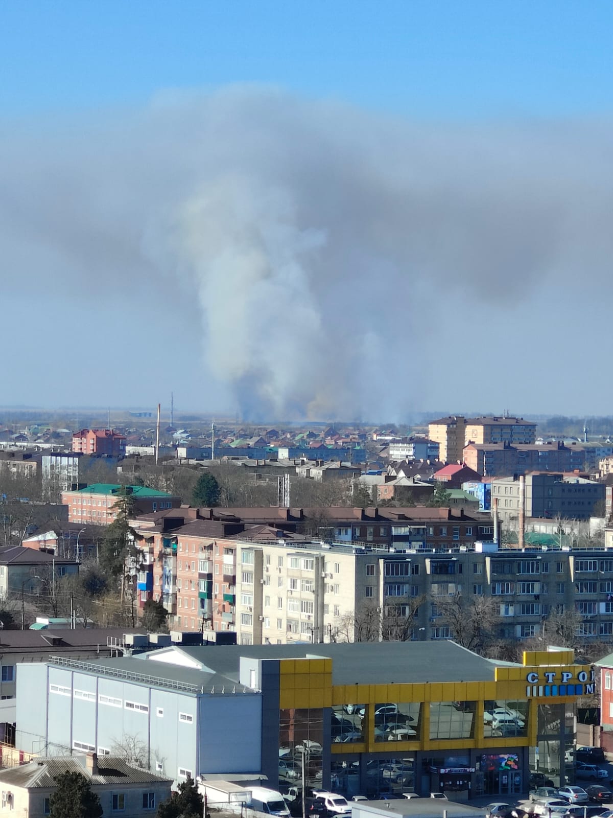 Сегодня на полях рядом со Славянском-на-Кубани возник пожар | 28.02.2024 |  Славянск-на-Кубани - БезФормата